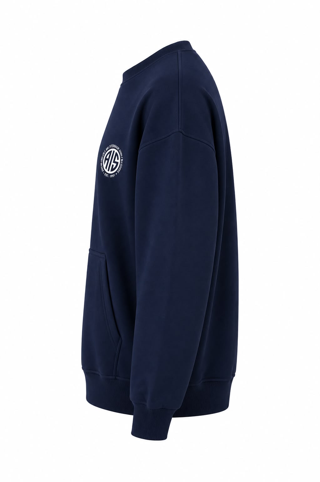 crew neck melton sweatshirt