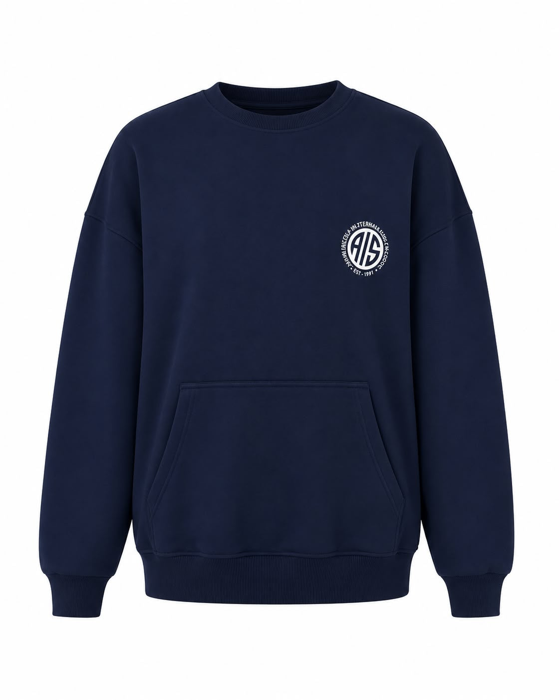crew neck melton sweatshirt