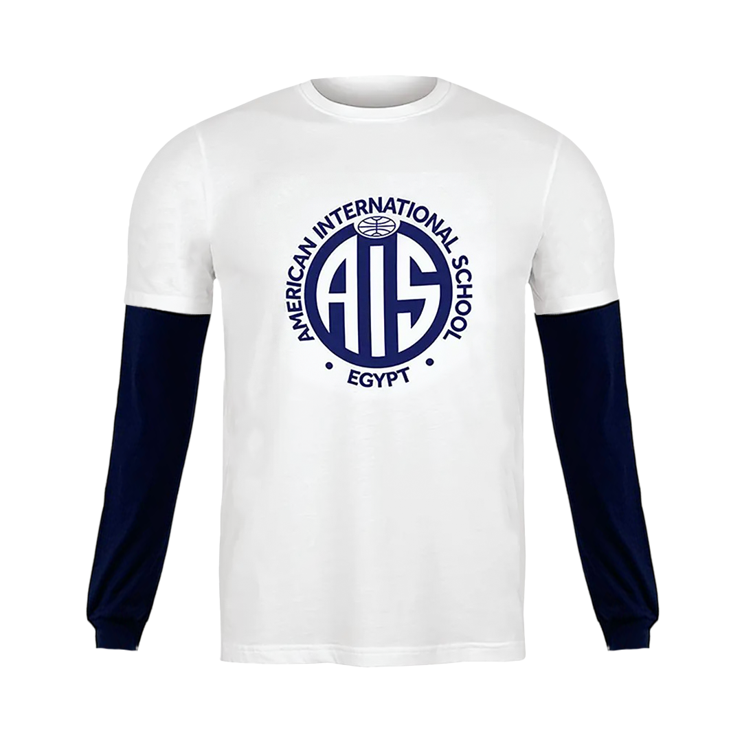 100% cotton PE long sleeve Tshirt